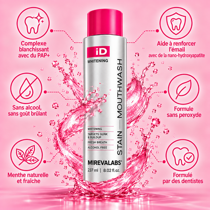 Mirevalabs Bain de Bouche Blanchissant Fraîcheur & Éclat