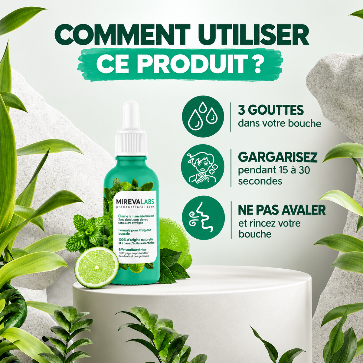 MIREVALABS Gouttes pour une haleine fraîche